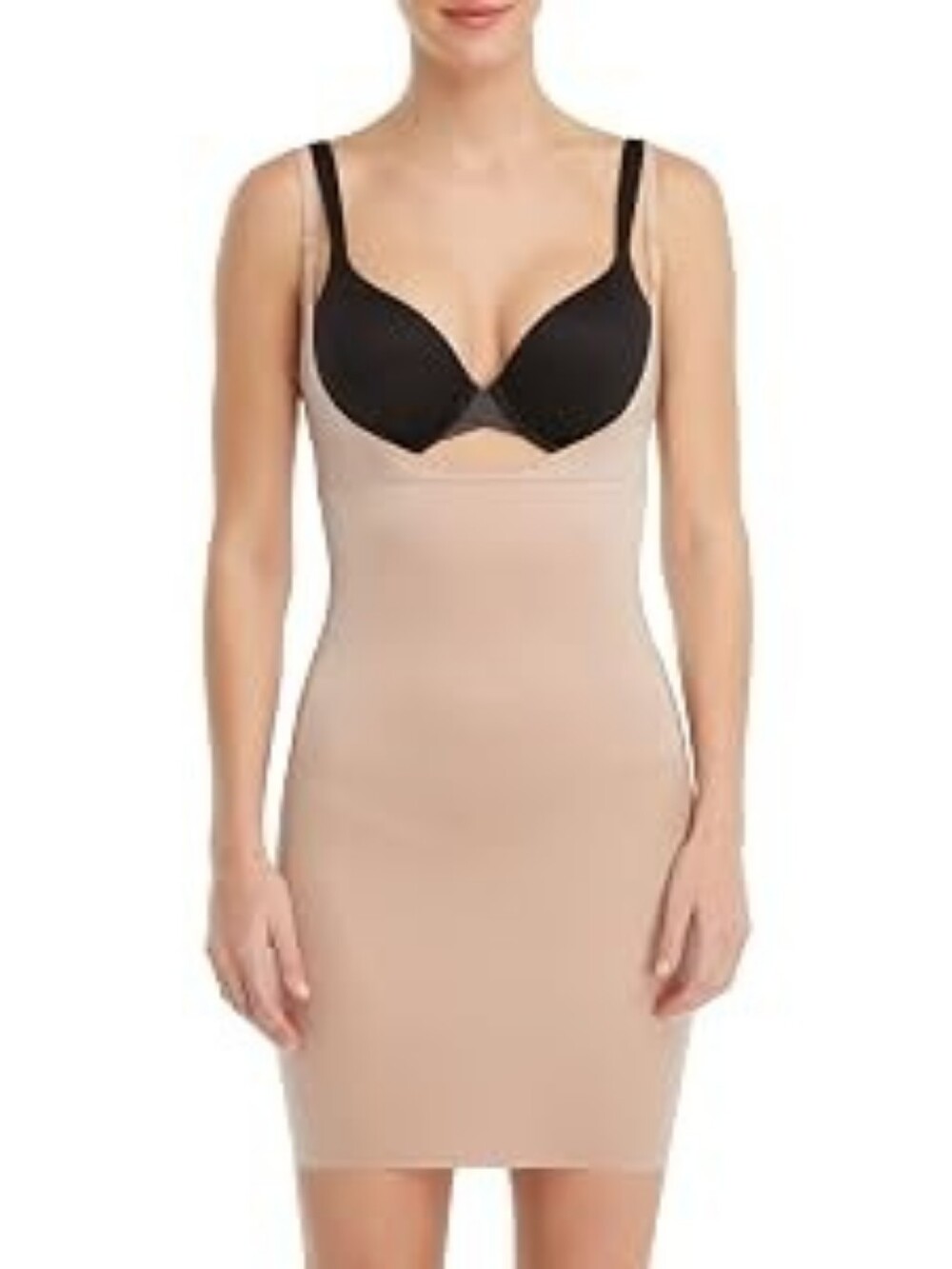 SPANX Women's Sculpting Smartgrip Open-Bust Full Slip, Beige XS